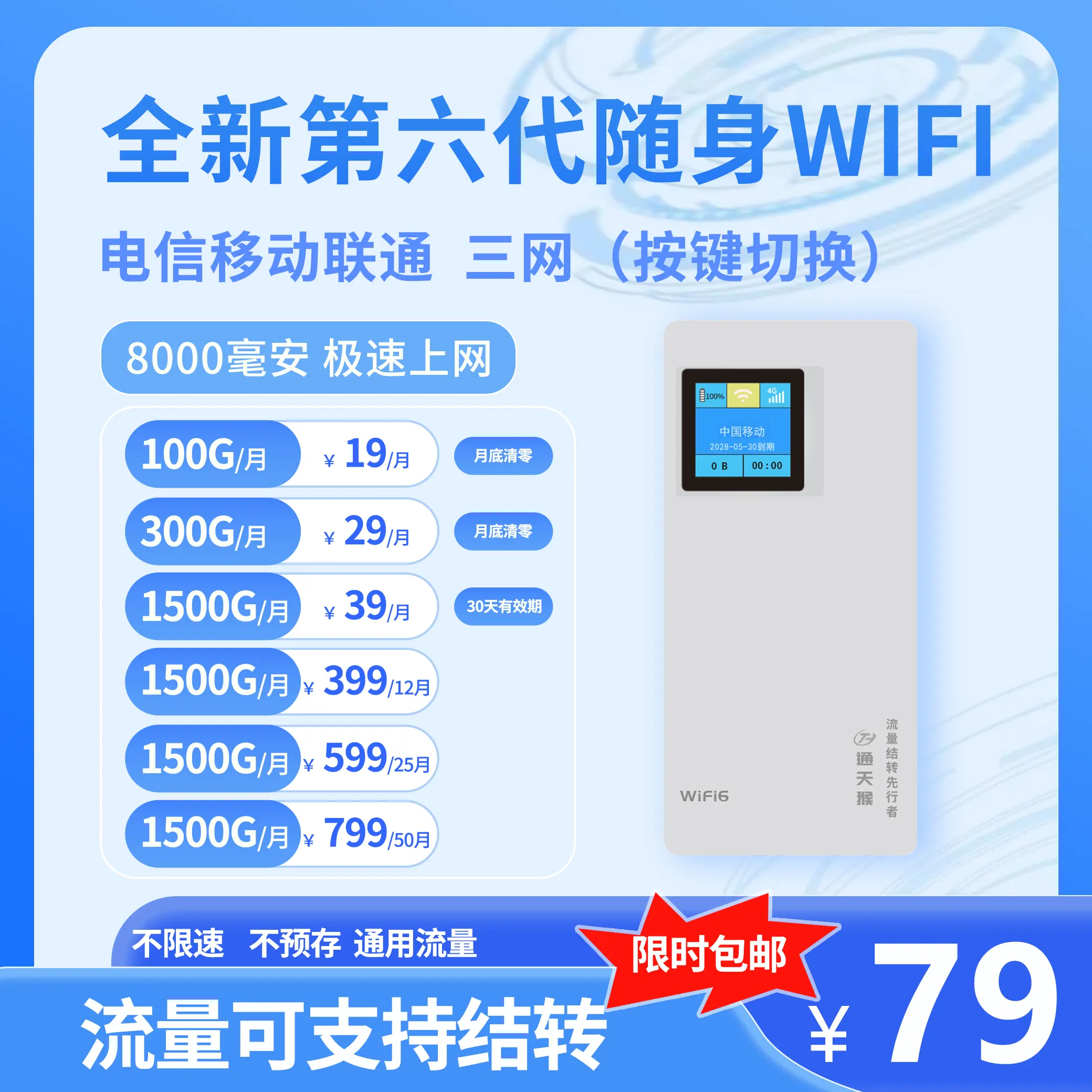 通天猴充电宝显示屏款产品图